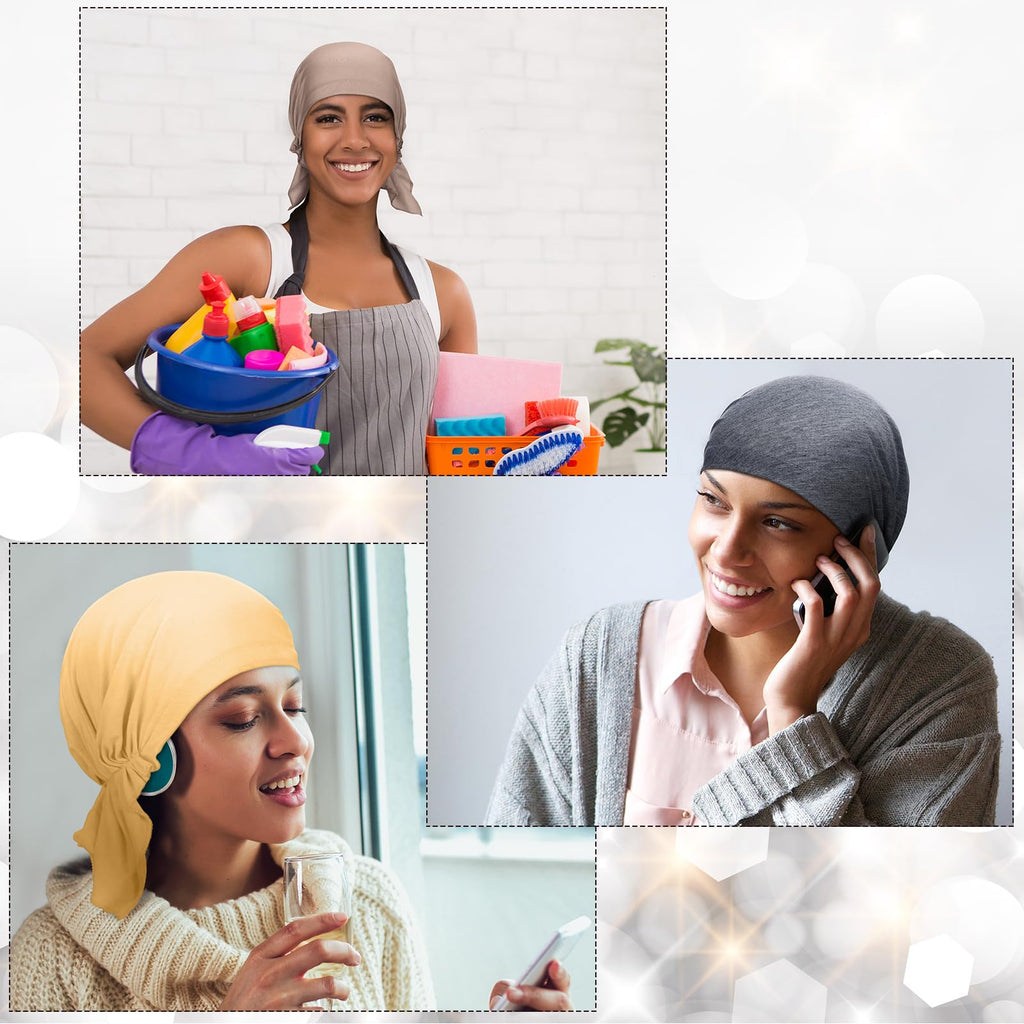 Geyoga 6 Pcs Chemo Headwear for Women