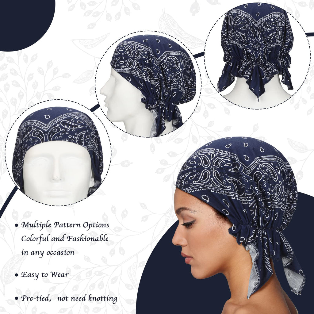 Geyoga 6 Pcs Chemo Headwear for Women