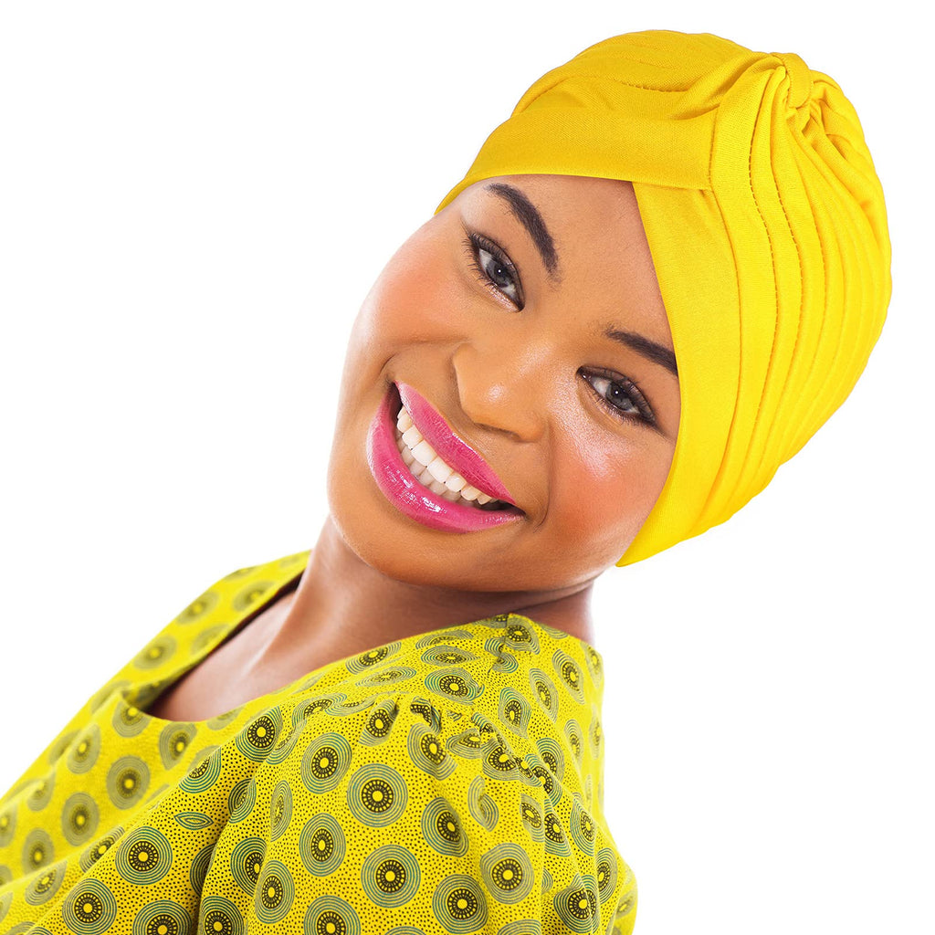 Syhood 22 Pieces Stretch Turbans Chemo Head Wrap Cancer Head Beanie Twisted Turban Cap Cover Hats for Women