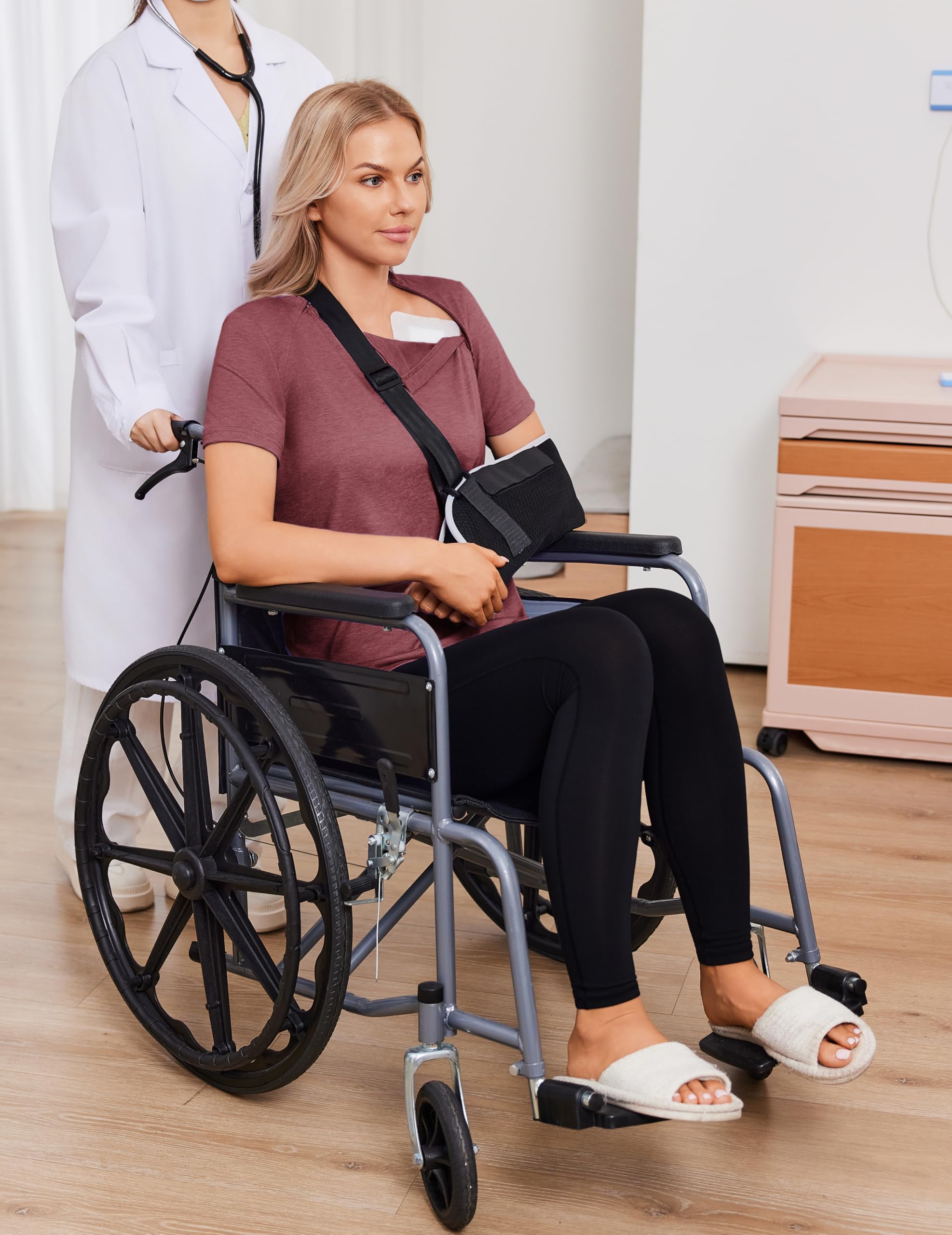 Deyeek Chemo Shirts for Port Access Women with 2 Hidden Side Zippers Post Surgery Short Sleeve Tear Away Adaptive Top Tees