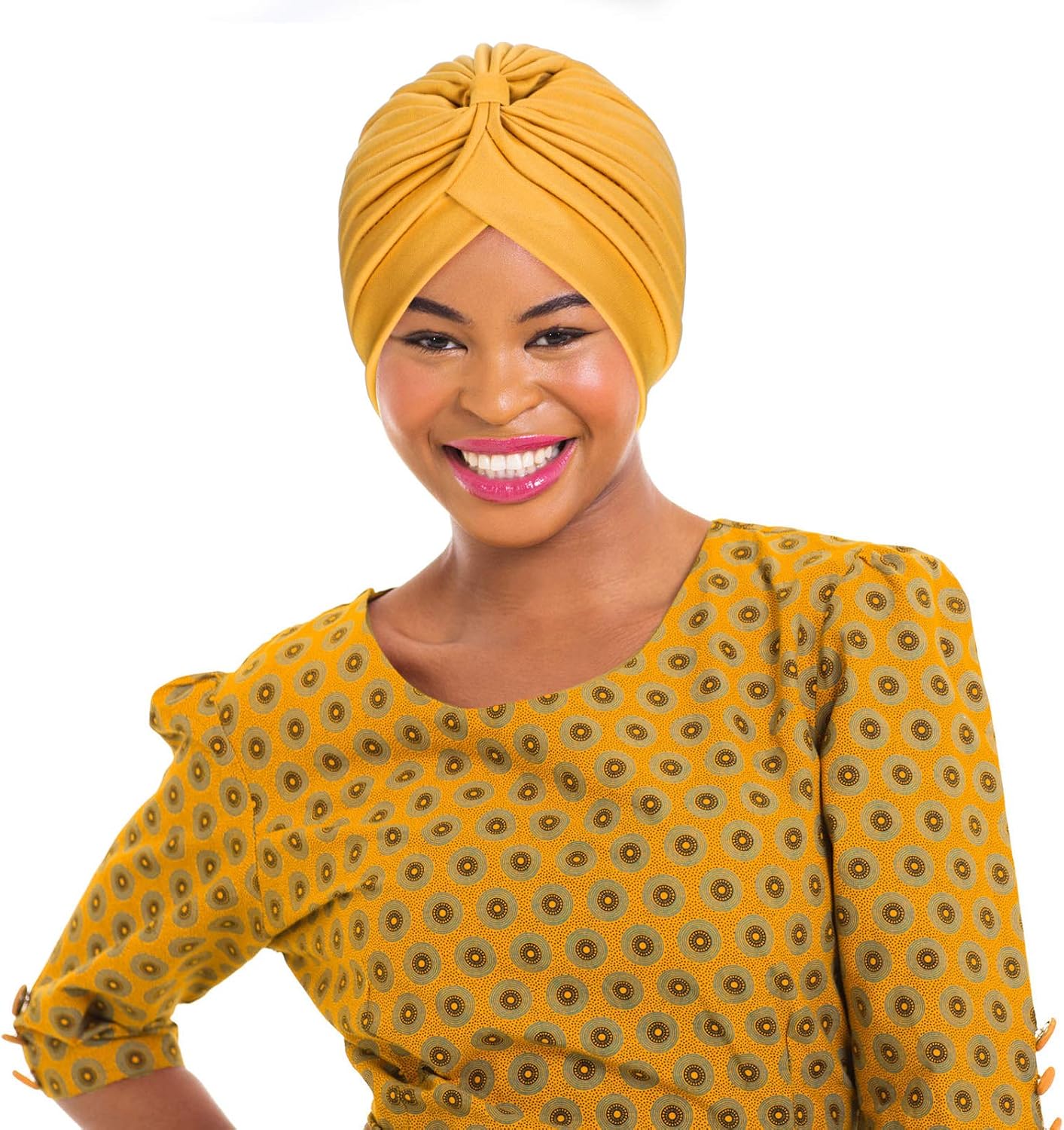 Syhood 22 Pieces Stretch Turbans Chemo Head Wrap Cancer Head Beanie Twisted Turban Cap Cover Hats for Women