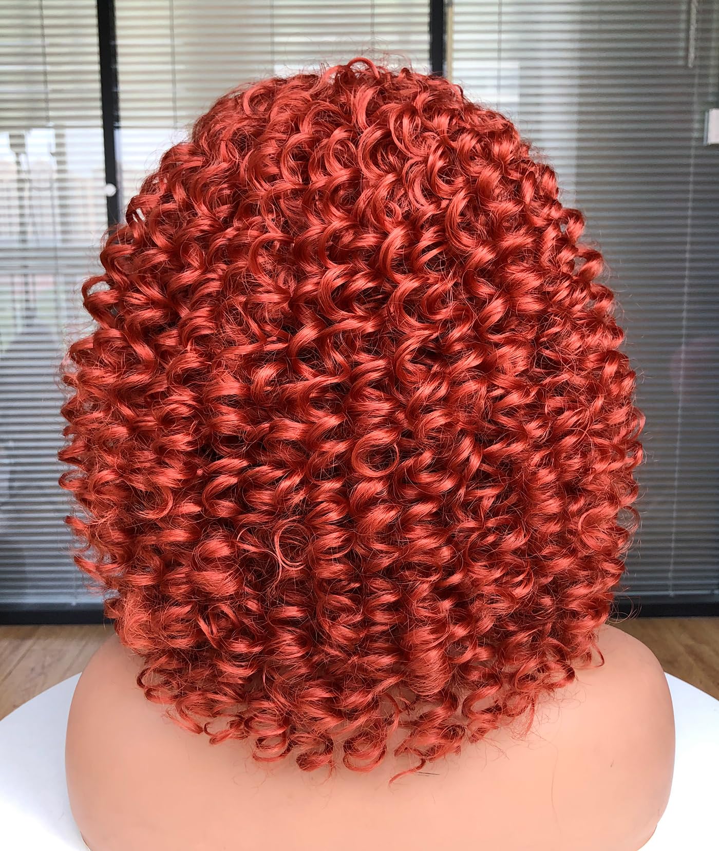 Curly Afro Wigs for Black Women Kinky Curly Wig with Bangs Synthetic Fiber Natural Looking Glueless Hair for Daily Wear