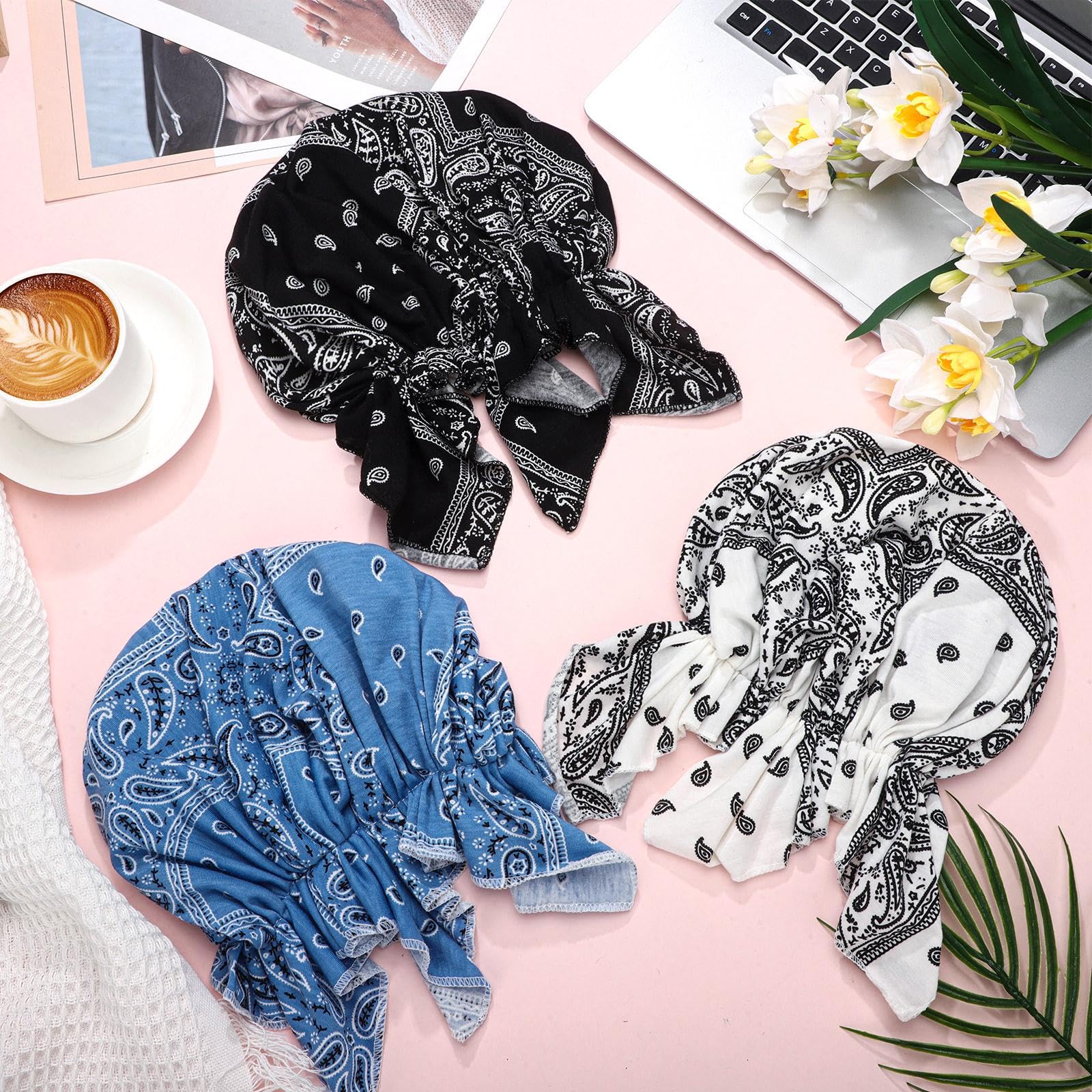 Geyoga 6 Pcs Chemo Headwear for Women