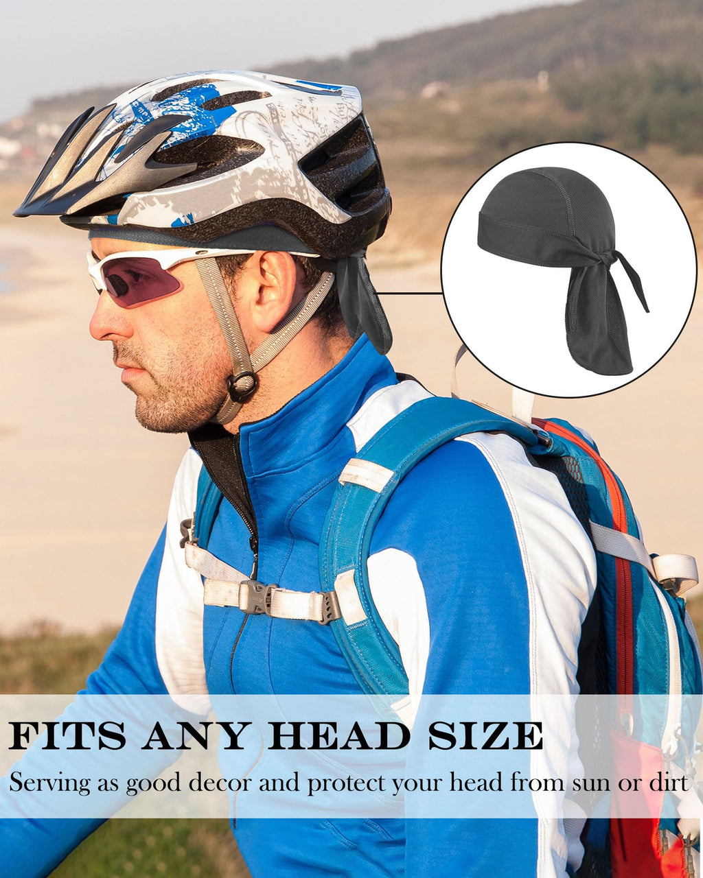 Foaincore 8 Pack Do Rags for Men