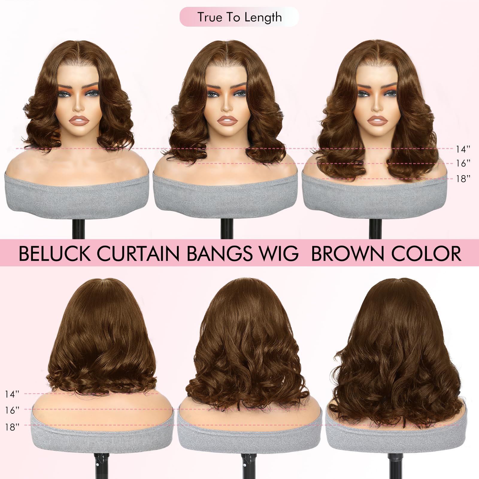 Beluck Short 13x6 Lace Front Bob Wig Human Hair For Black Women