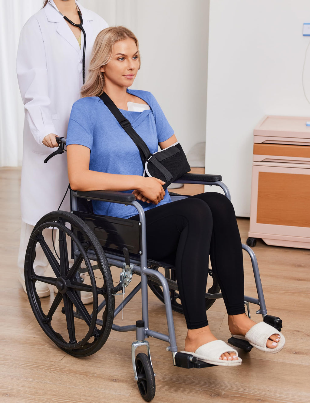 Deyeek Chemo Shirts for Port Access Women with 2 Hidden Side Zippers Post Surgery Short Sleeve Tear Away Adaptive Top Tees