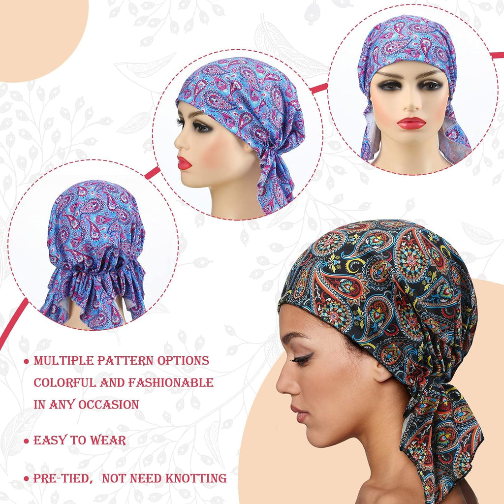 Geyoga 6 Pcs Chemo Headwear for Women