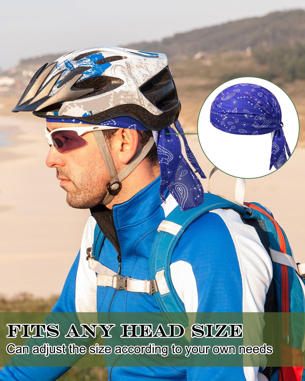 Foaincore 8 Pack Do Rags for Men