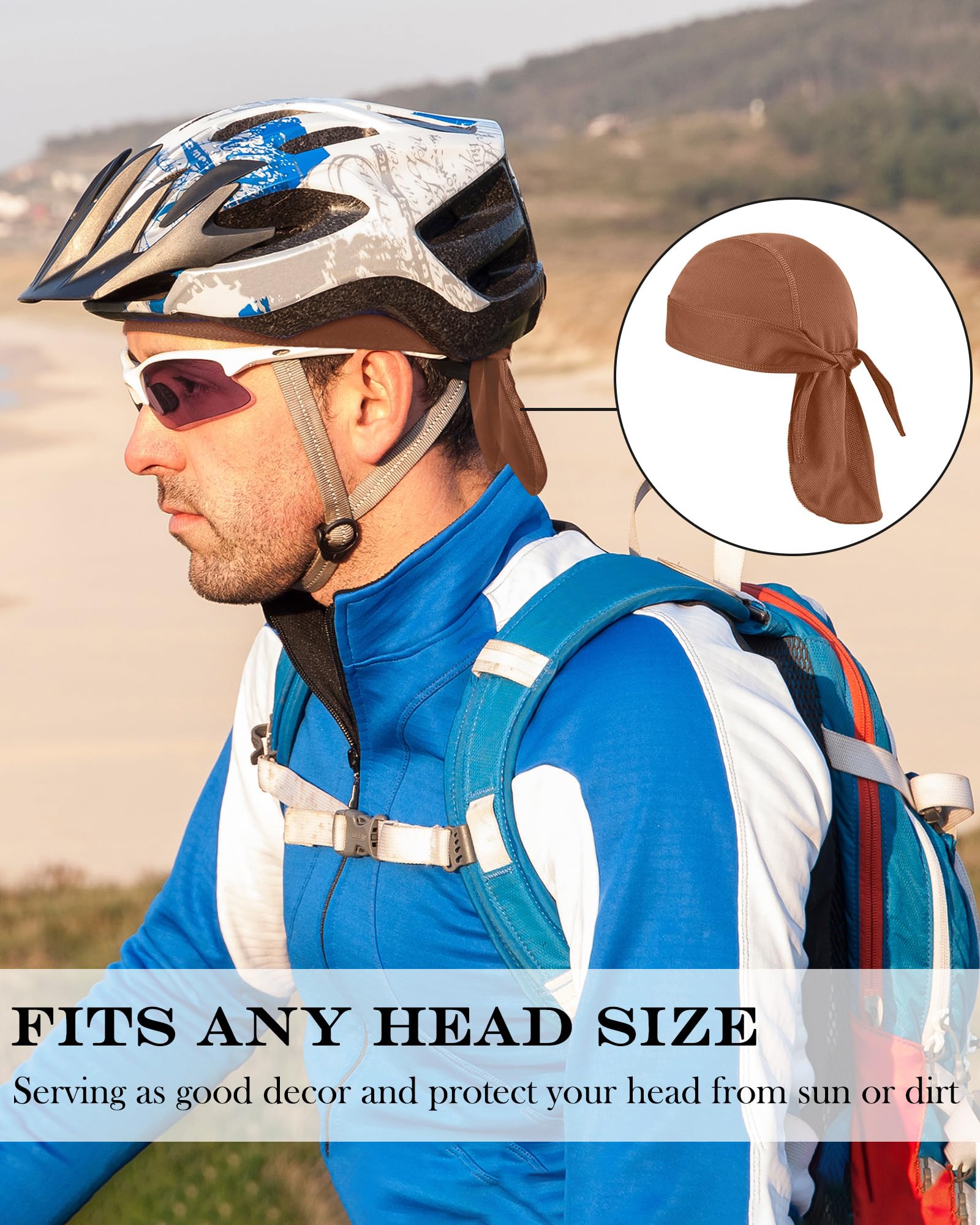 Foaincore 8 Pack Do Rags for Men