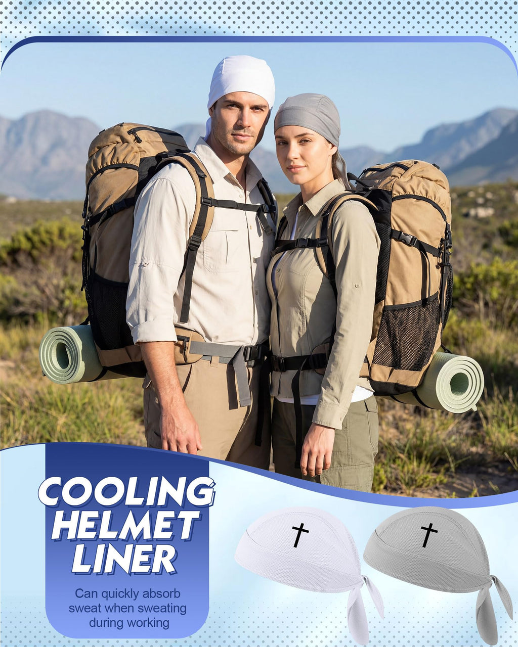 Foaincore 8 Pack Do Rags for Men