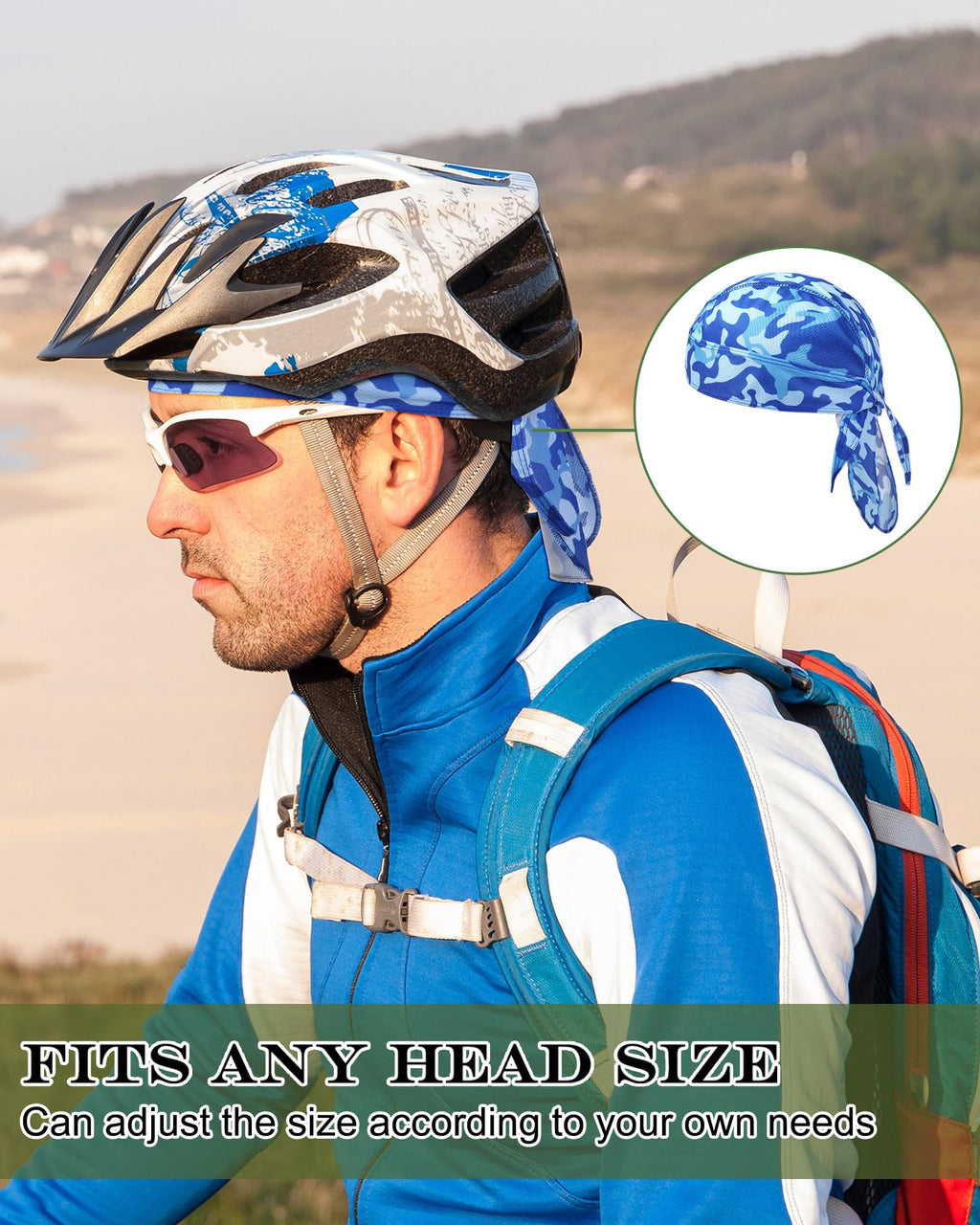 Foaincore 8 Pack Do Rags for Men