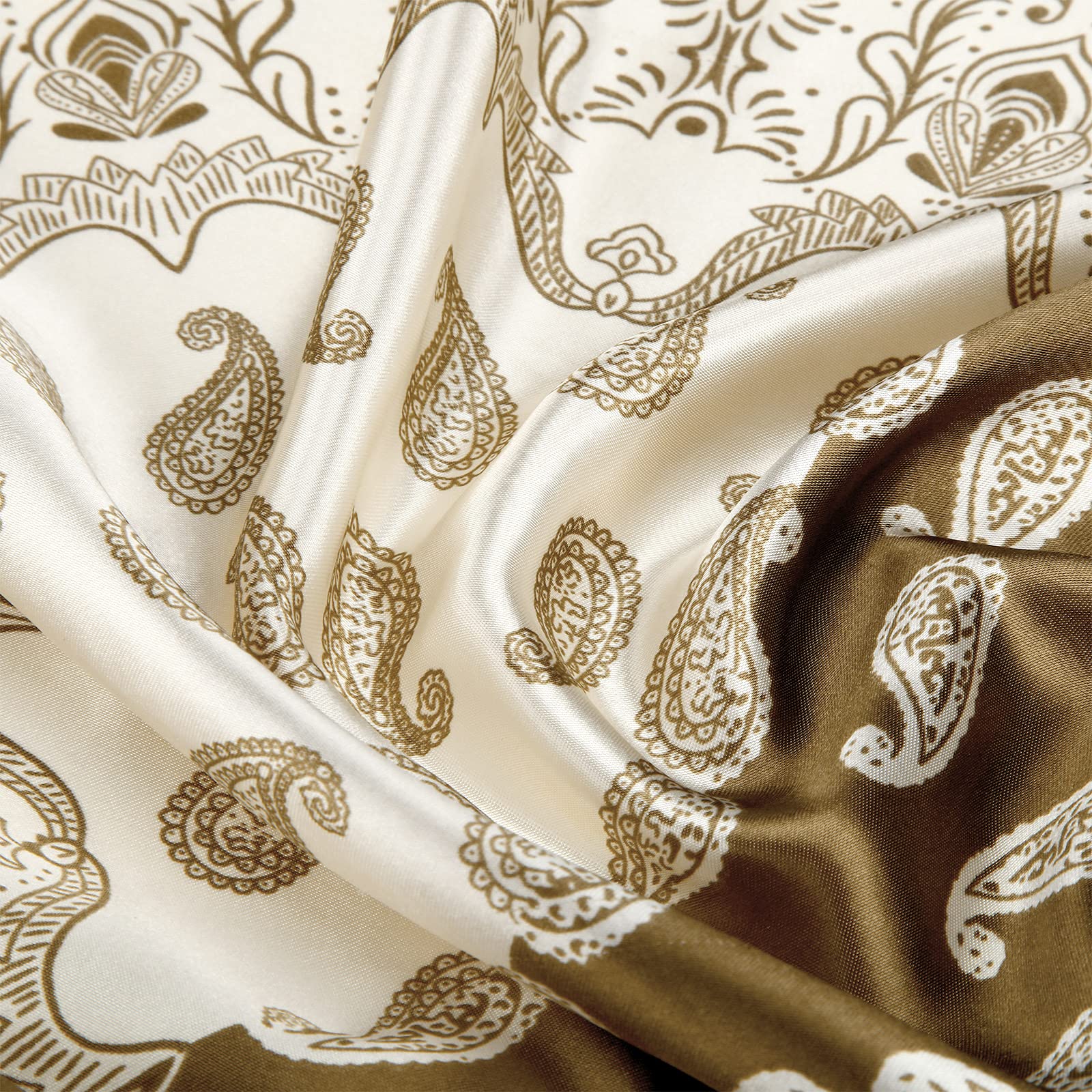 Honoson 4 Pcs 35 Inch Satin Head Scarf Bandanas for Women