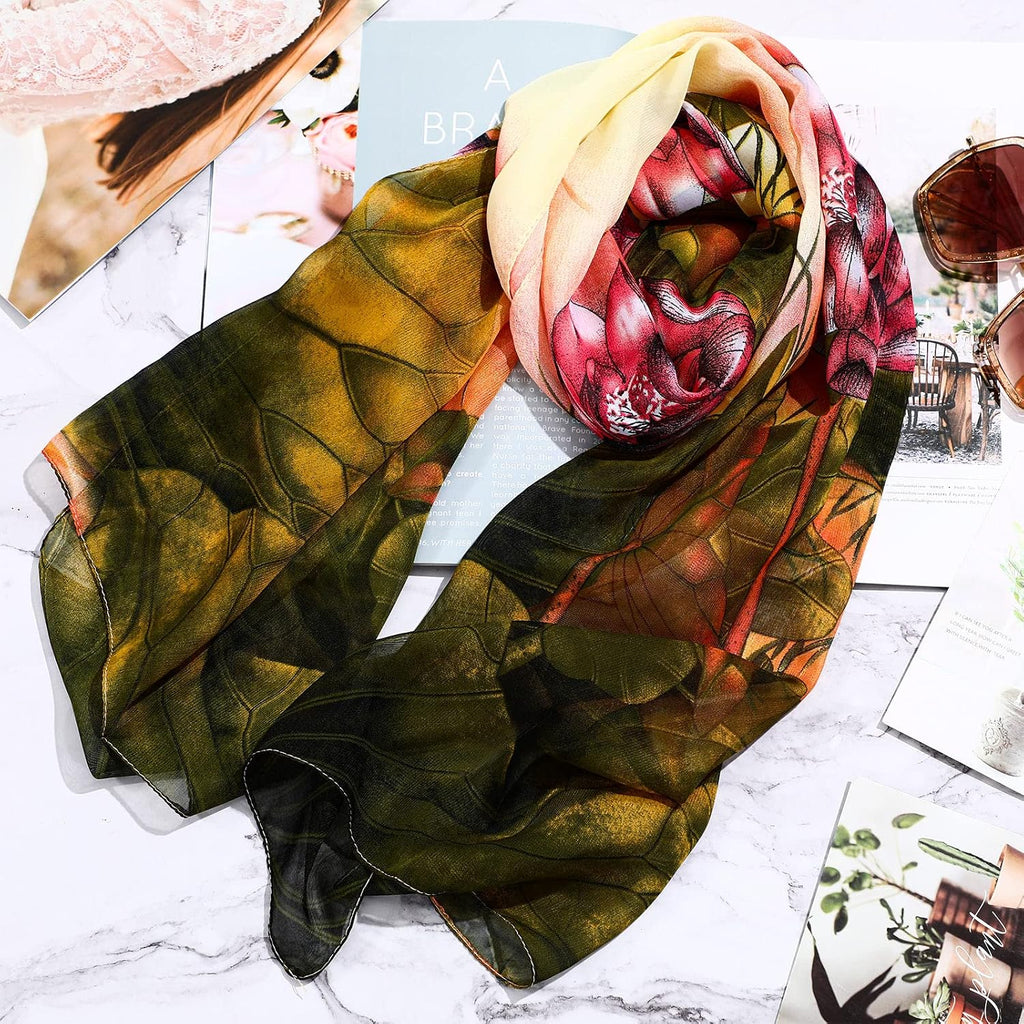 Sureio 6 Pcs Scarves for Women Lightweight Long Shawl Wraps
