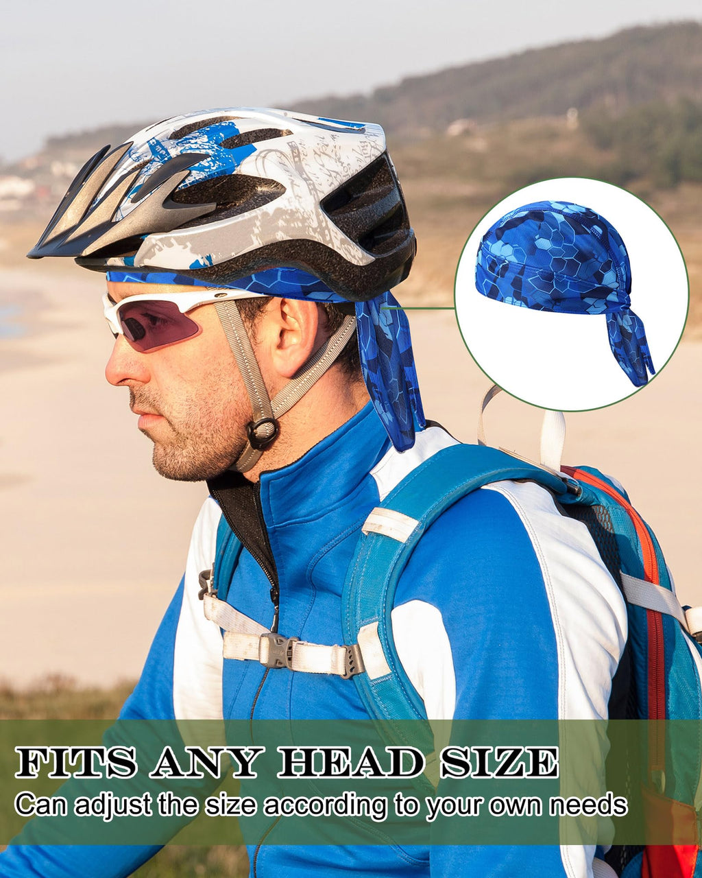 Foaincore 8 Pack Do Rags for Men