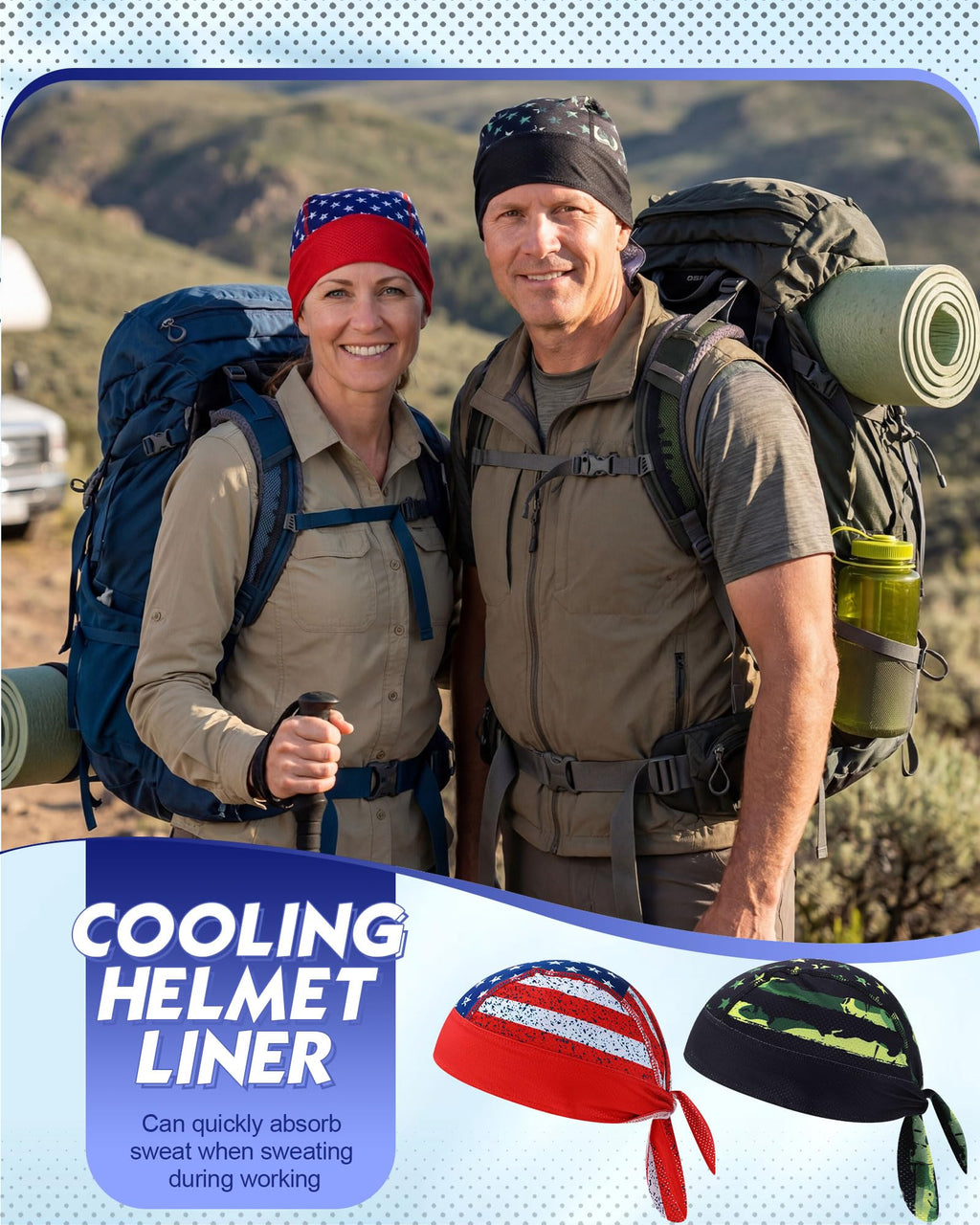 Foaincore 8 Pack Do Rags for Men