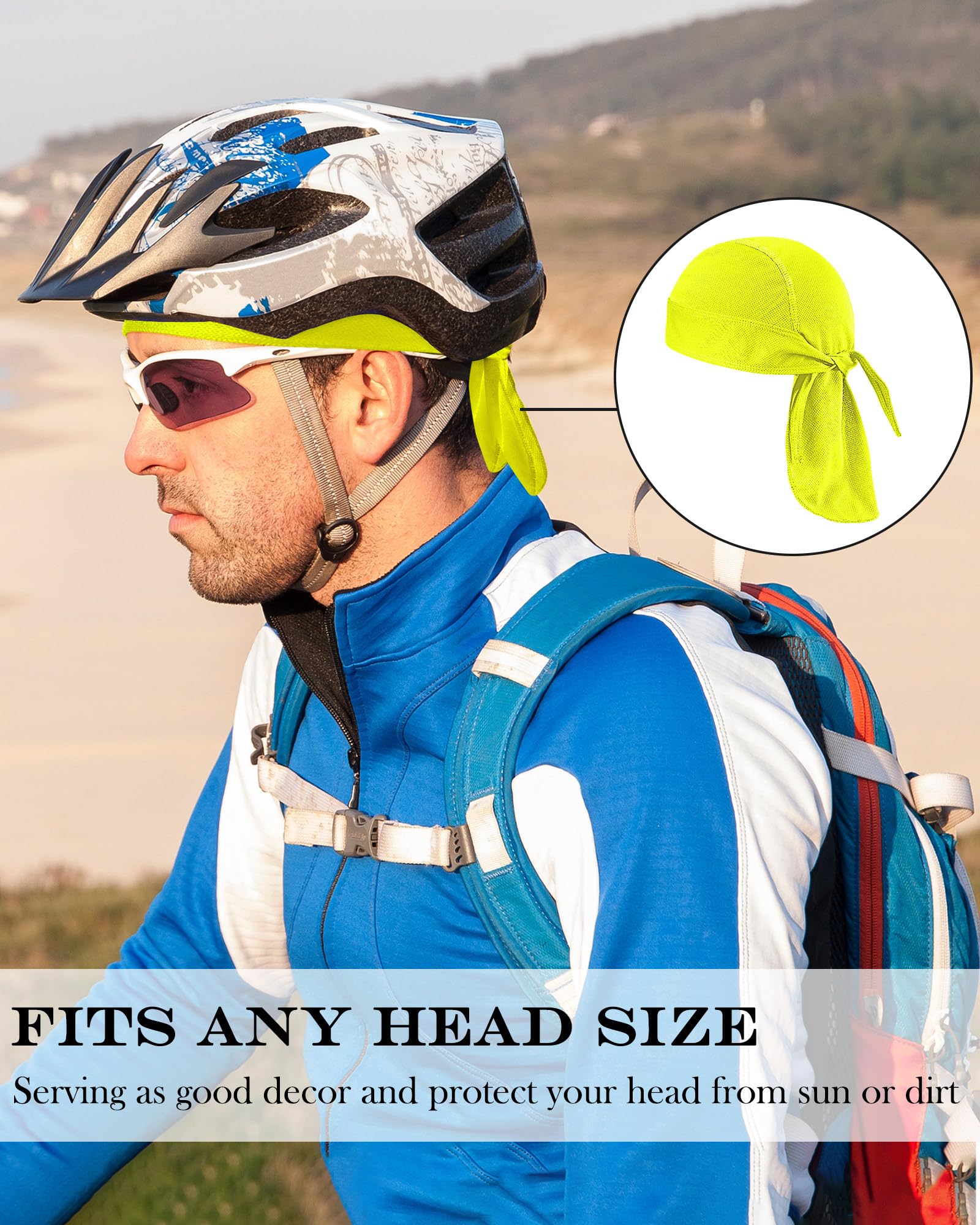 Foaincore 8 Pack Do Rags for Men