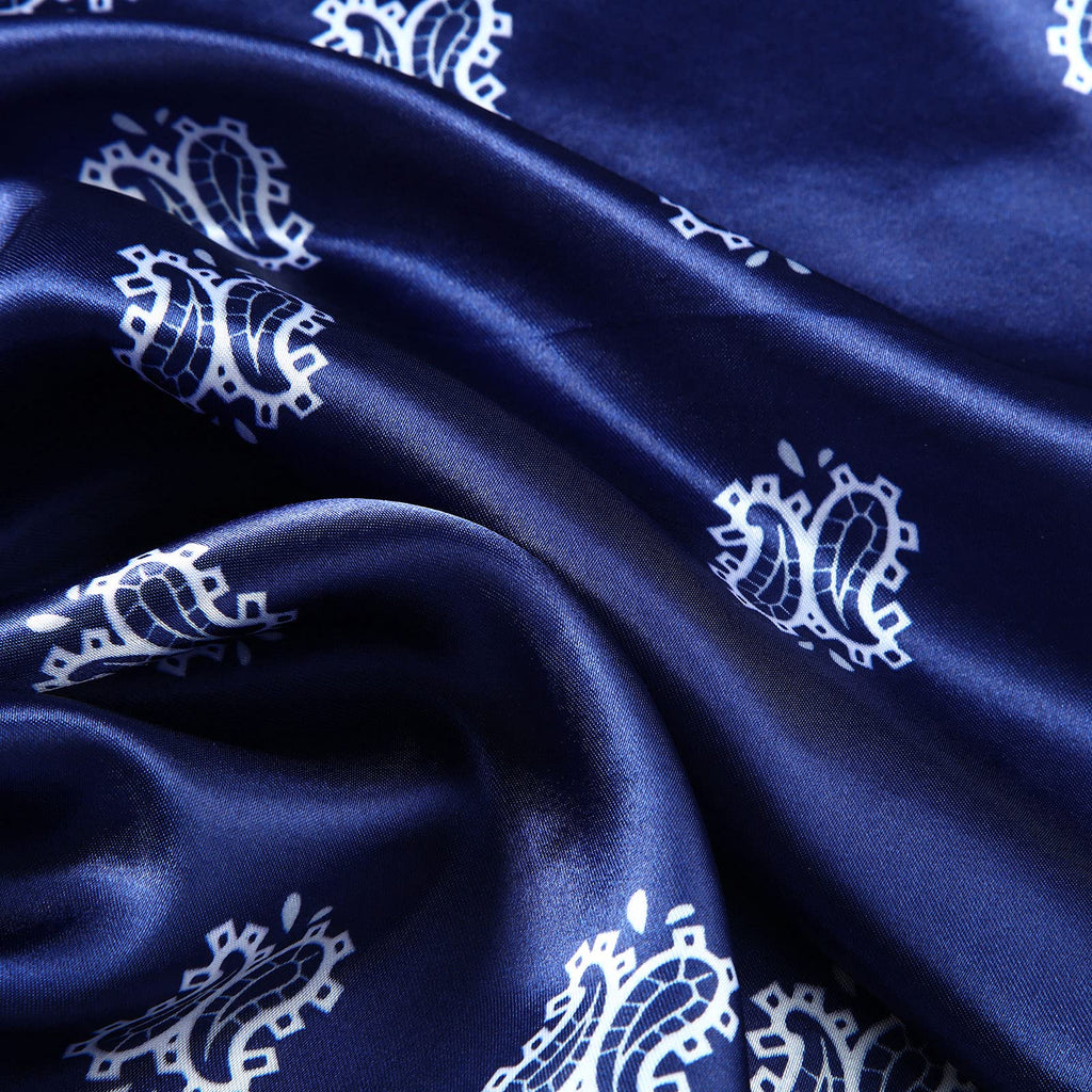Honoson 4 Pcs 35 Inch Satin Head Scarf Bandanas for Women