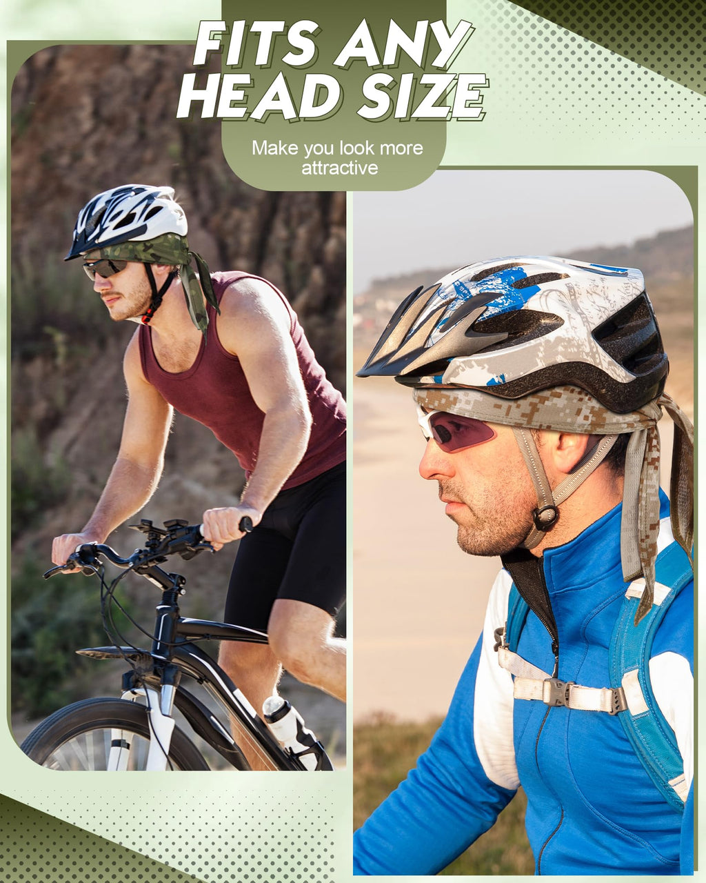 Foaincore 8 Pack Do Rags for Men