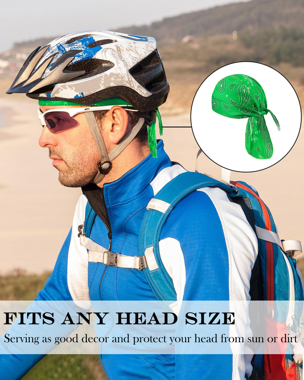 Foaincore 8 Pack Do Rags for Men