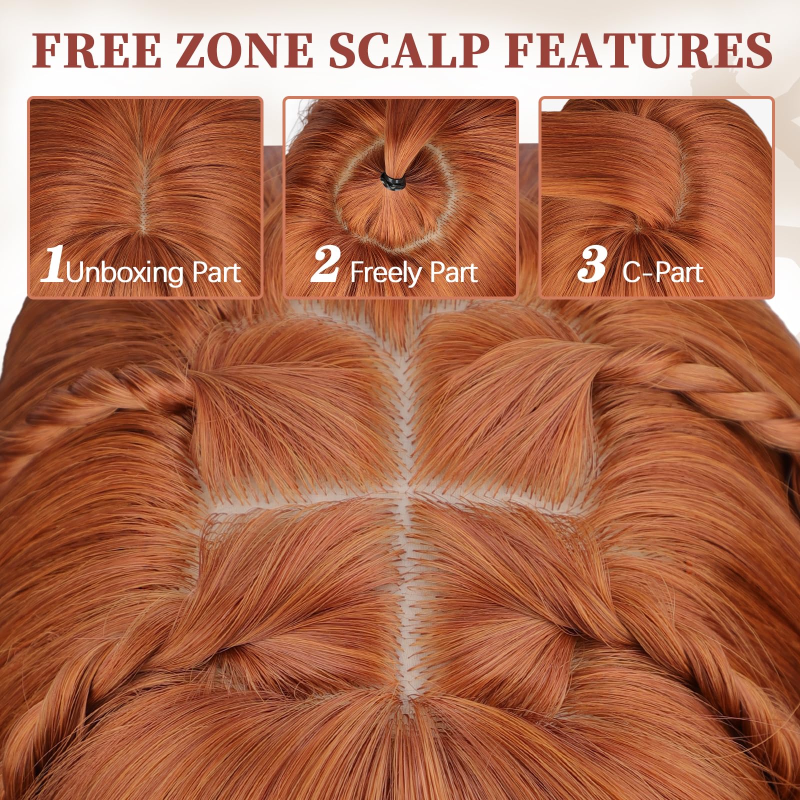 XIXIBI Wig with Bangs for Women,Long Straight,Brown Blonde Highlight