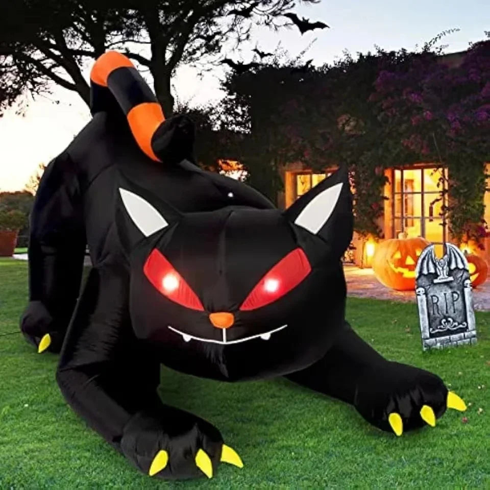 Halloween Inflatables Giant Inflatable Dragon Decorations with Wings Built-in LEDs Outdoor Indoor Party Garden Lawn Decor Toy