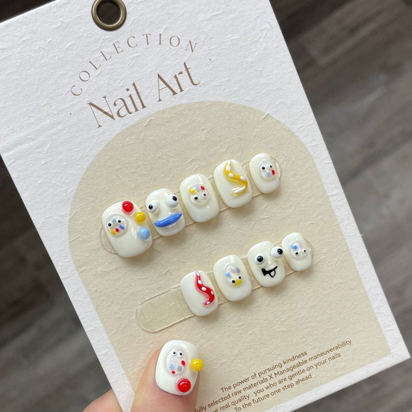 1022- Handmade press on nails fake nails removable