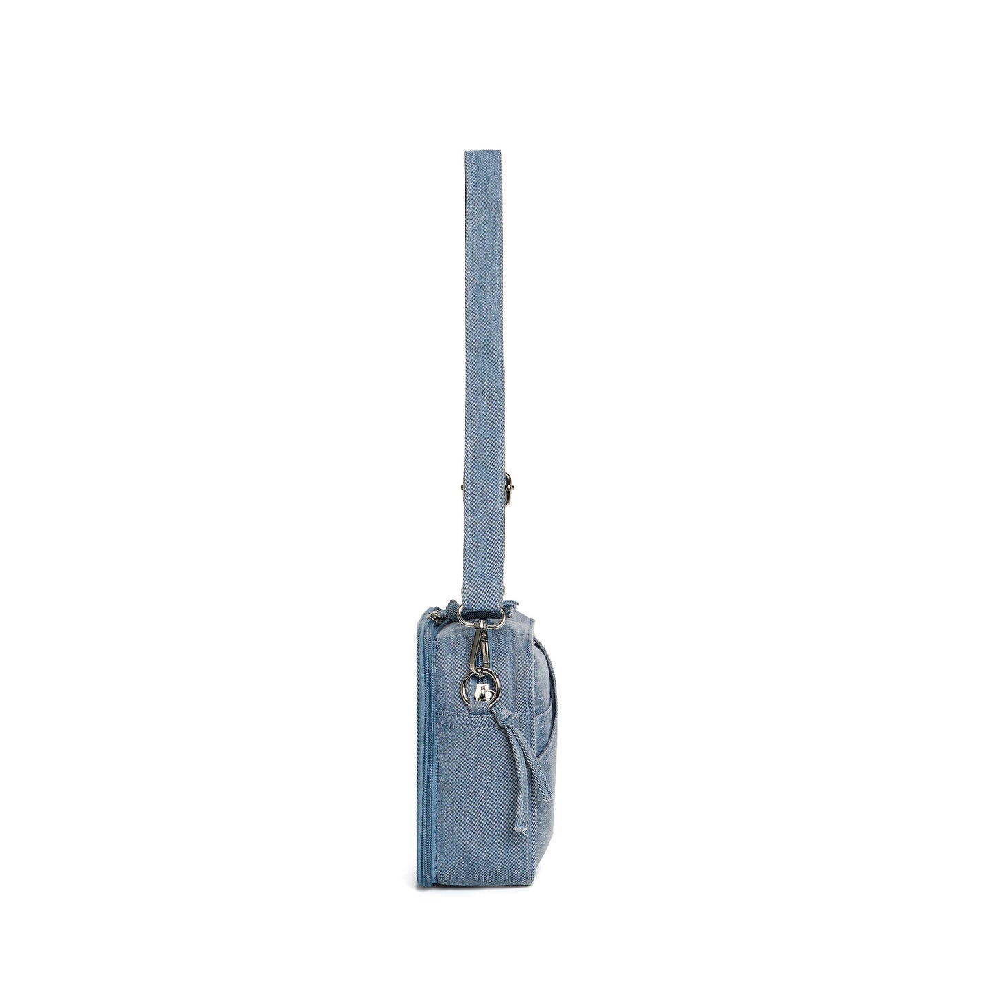 Casual Mini Denim Bag for Women – Versatile Shopping Canvas Bag & Small Shoulder Hobo Bag