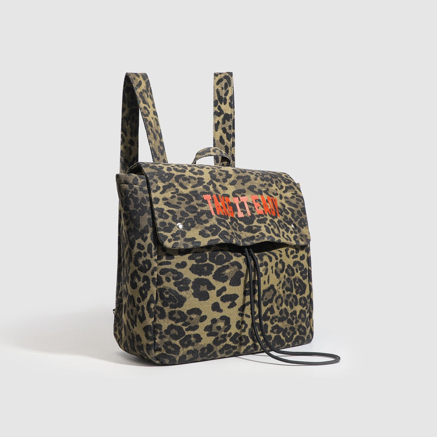 Girls Backpack - Stylish Female Leopard Print Backpack, Perfect Schoolbag for Ladies, Travel-Light Large Capacity Backpack Purse