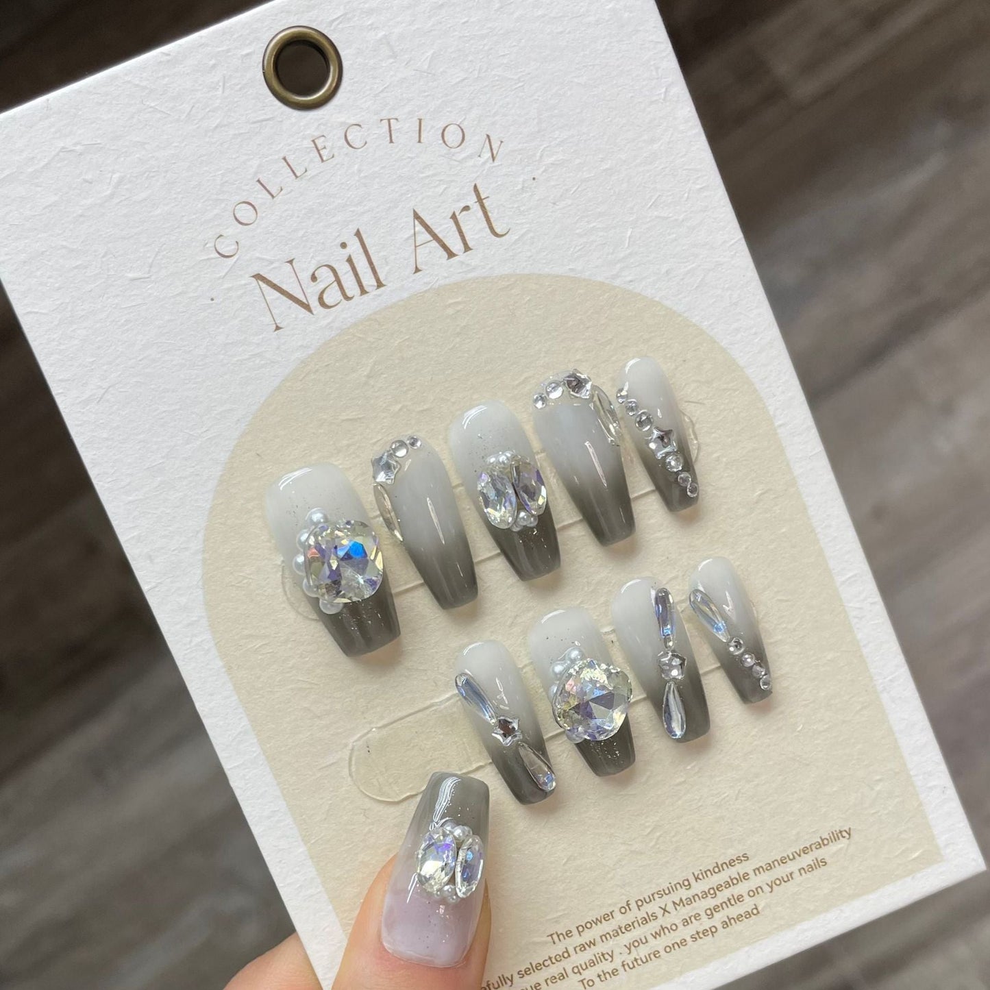 0938- Handmade press on nails fake nails removable