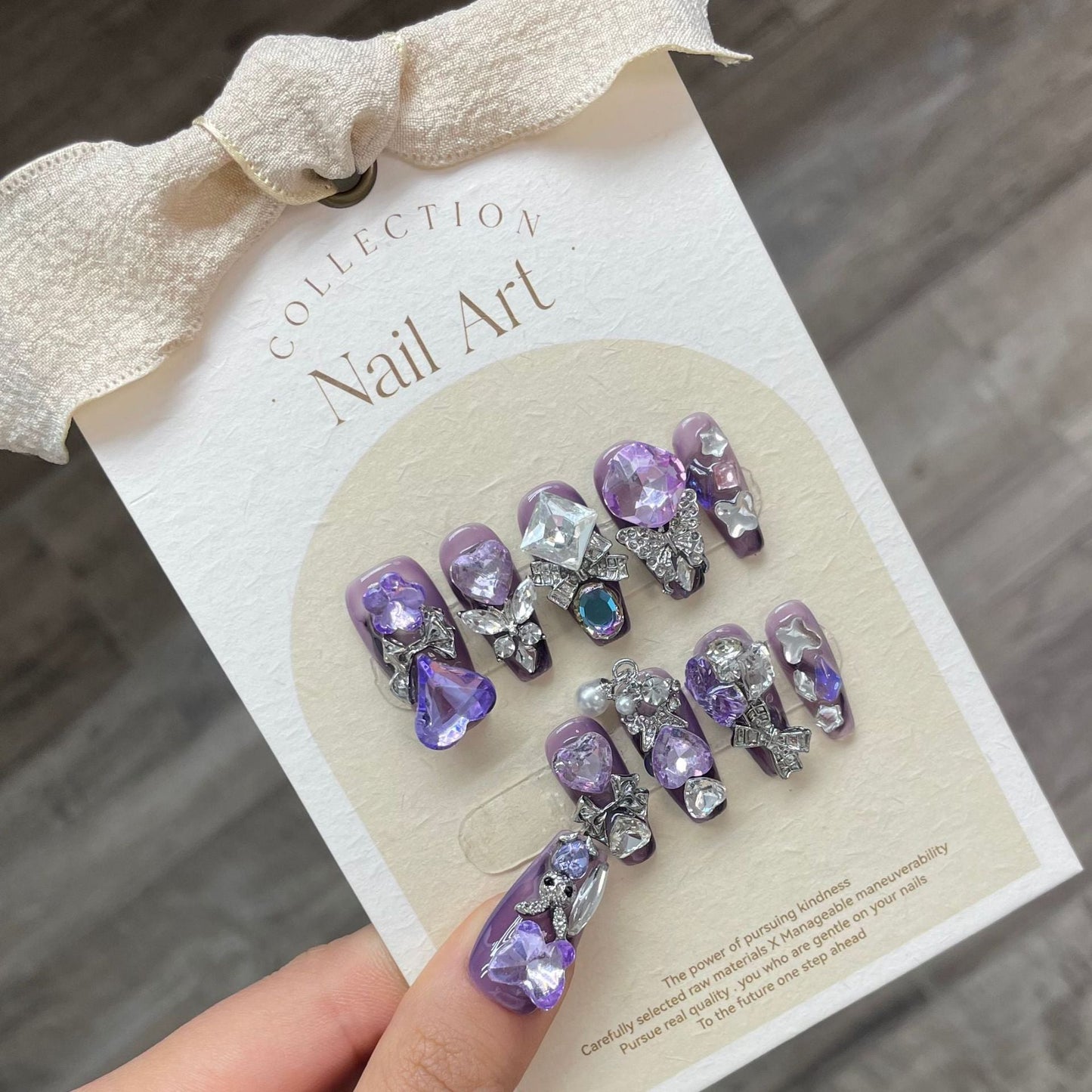 1024- Handmade press on nails fake nails removable