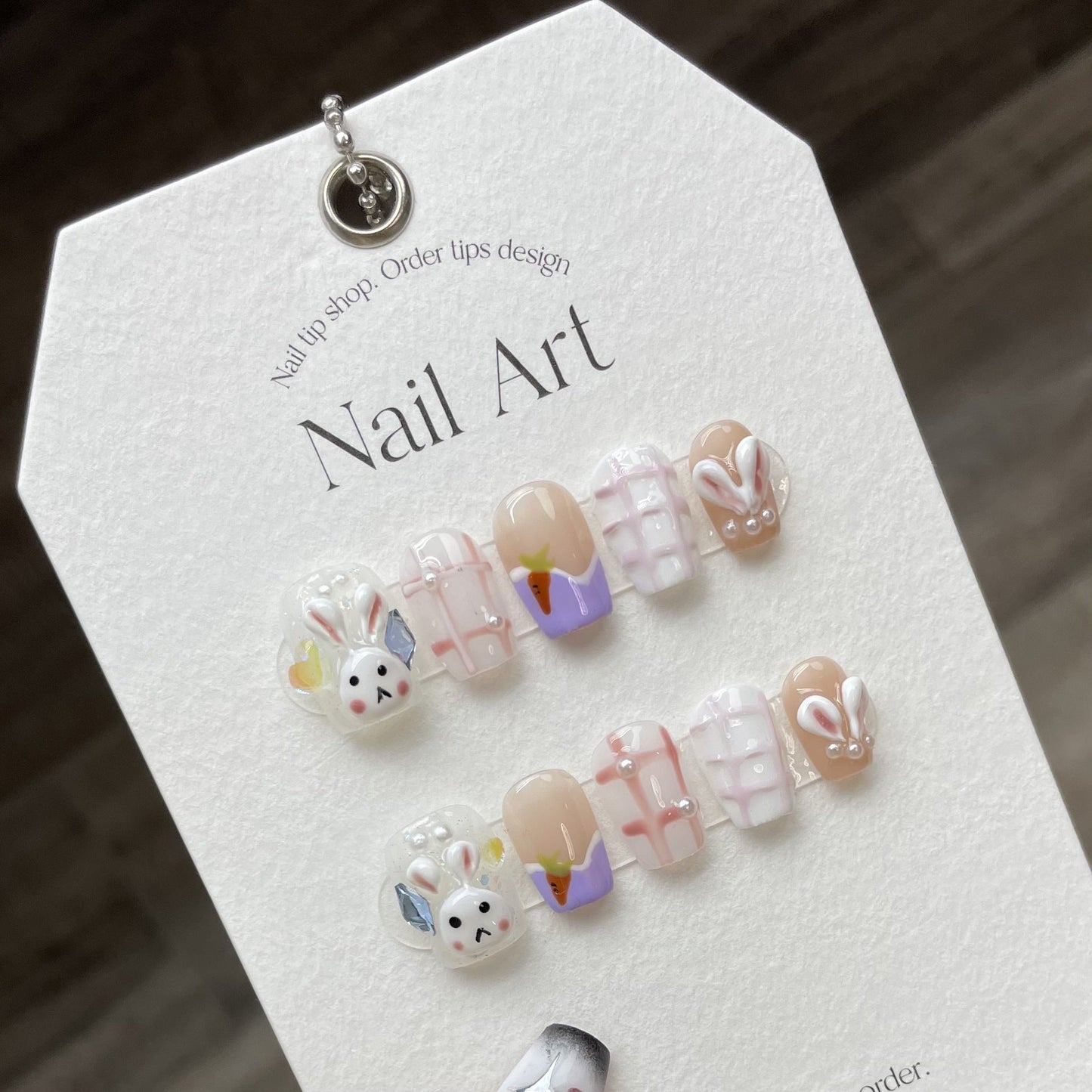 1022- Handmade press on nails fake nails removable