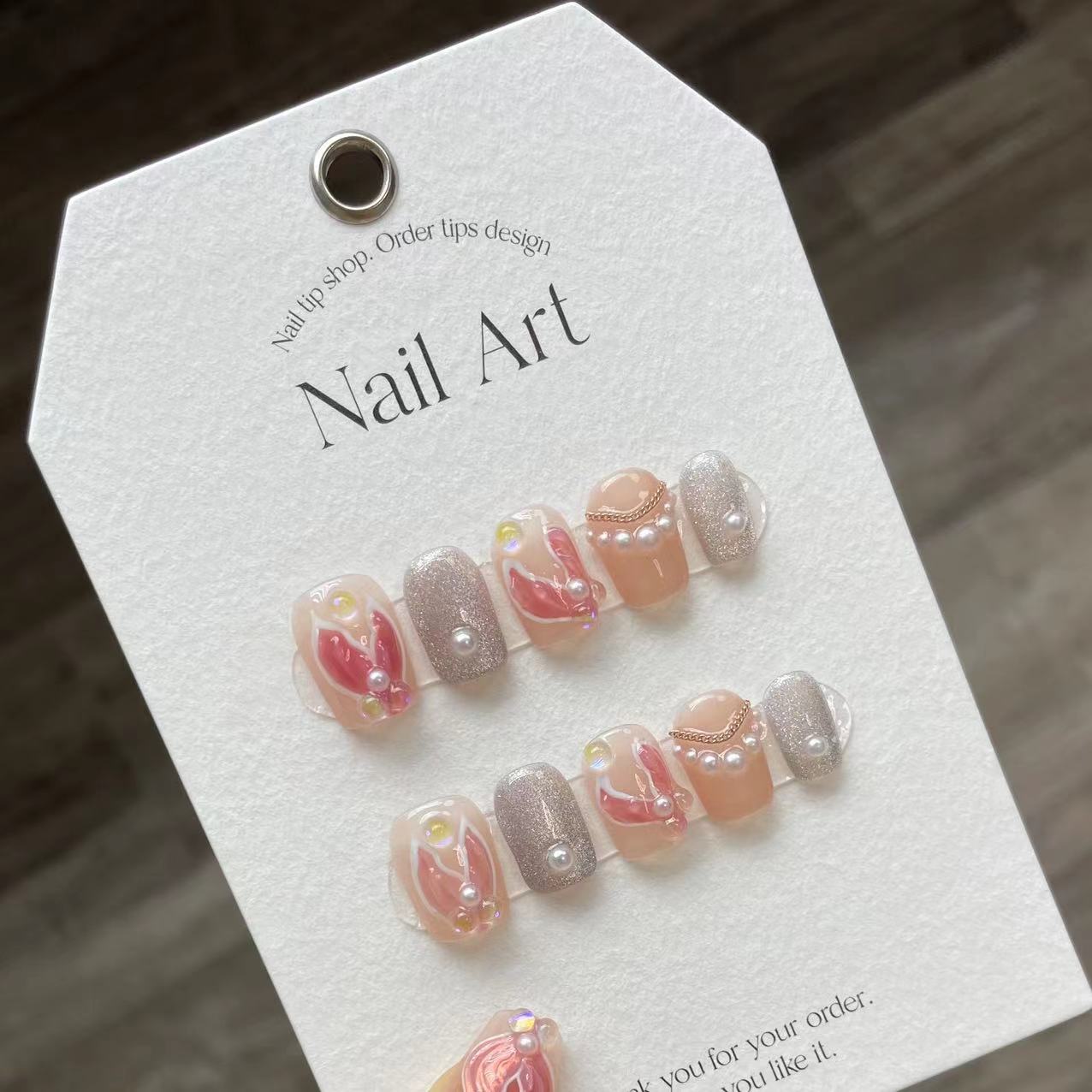 0938- Handmade press on nails fake nails removable