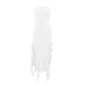BWQ Long Dresses For Women Slit Sexy Bodycon Sleeveless Jellyfish Dress Hot Girls Fashion Off The Shoulders Maxi Dress Woman - Staci's Store